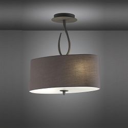 Lua Contemporary Semi Flush Ceiling Light 