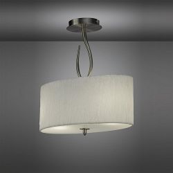 Lua Contemporary Semi Flush Ceiling Light 