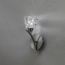 Iku Satin Nickel Switched Wall Light M3759/S