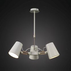 Looker Matt White/Beech Multi 3 Arm Ceiling Light M3771