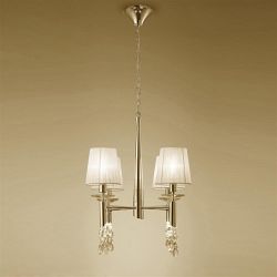 Tiffany French Gold Multi Arm Crystal Ceiling Light M3852FG