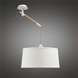 Nordica Matt White Single Pendant Light M4928