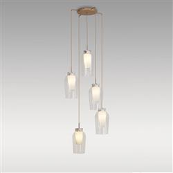 Nora 5 Light Height Adjustable Cluster Pendant