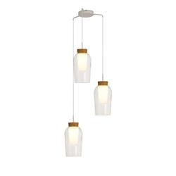 Nora 3 Light Shaped Glass Cluster Pendant