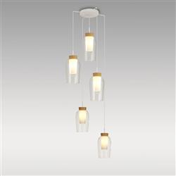 Nora 5 Light Height Adjustable Cluster Pendant