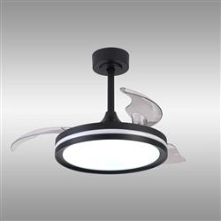 North LED Tunable White And RGB Dimmable Retractable Blade Fan