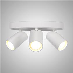 Sal Round Triple Ceiling Spotlight