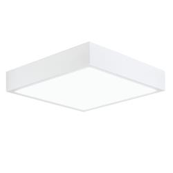 Saona Square Large White LED Flush Light