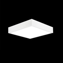 Saona Square Small Matt White LED Flush Light