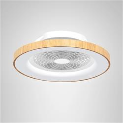 Tibet LED Hidden Blade CCT Dimmable Ceiling Fan Light 