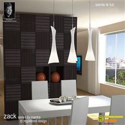 Zack Modern Three Bar Pendant Light M0771