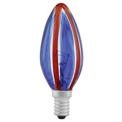SES Candle Bulb Vertical Blue/Red 85943