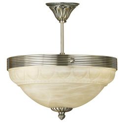 Marbella Antique Brass 3 Light Ceiling Fitting 85856