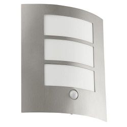 City Stainless Steel Made Outdoor Sensor Light with 3 Panel Front 