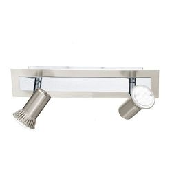 Rottelo LED Nickel And Chrome Double Spotlight 90915