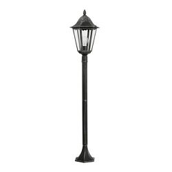 Navedo Black Silver Outdoor Post Light 93463