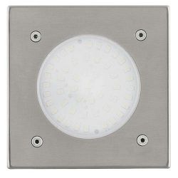 Lamedo Stainless Steel Square Outdoor Walk Over Recessed Light 93481