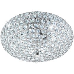 Clemente Crystal Flush Ceiling Light 95284