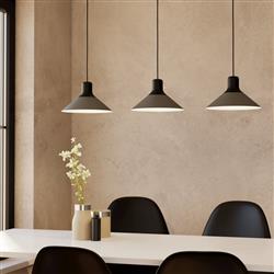 Abreosa Two Tone Black and Grey 3 Bar Pendant 99512