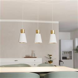 Aglientina Brushed Brass Three Bar Pendant 900377