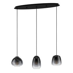 Aguilares Black Large Three Light Pendant 900195