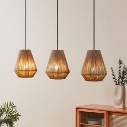 Alderney Brown And Black 3 Bar Pendant Light 43786