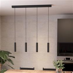 Almudaina LED Black Five Light Ceiling Pendant 900906