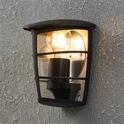 Aloria Black Curved Outdoor Wall Light 93407