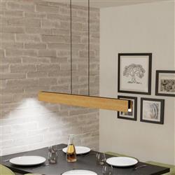 Anchorena-Z LED Wood And Black Pendant Light 900388