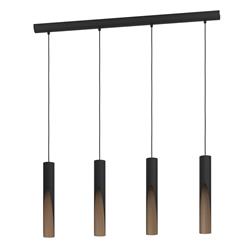 Barbotto Black And Brown LED Bar Pendant 901733