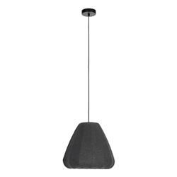 Barlaston Black And Grey Single Ceiling Pendant 43973