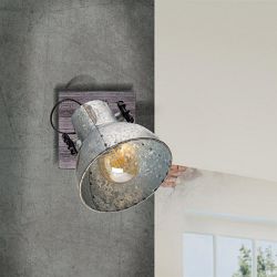 Barnstaple Brown Patina Used Zinc Ceiling & Wall Spotlight 49648