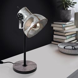 Barnstaple Brown Patina Used Zinc Table Lamp 49718