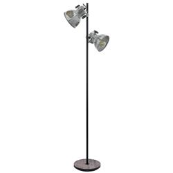 Barnstaple Brown Patina Used Zinc Two Light Floor Lamp 49722