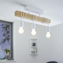 Barnstaple Wood Semi Flush Ceiling Light