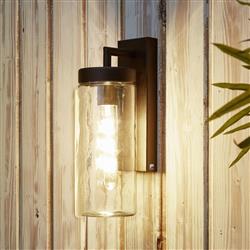 Bovolone IP44 Outdoor Black Wall Light 97261