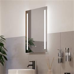 Buenavista LED IP44 Rated Silver Bathroom Touch Mirror 99772