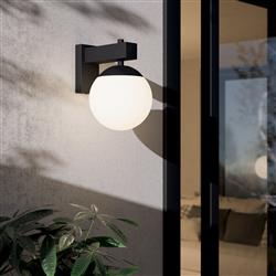 Bufalata IP44 Black Steel Made Outdoor Wall Light