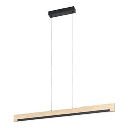 Camacho Black And Wooden LED Bar Pendant 901737