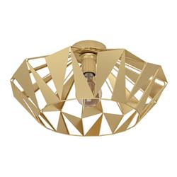 Carlton Gold Cut-Out Semi Flush Ceiling Fitting 43908