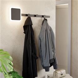 Cartignano LED Black And Opal White plug-in Wall and Coat Rack 99595