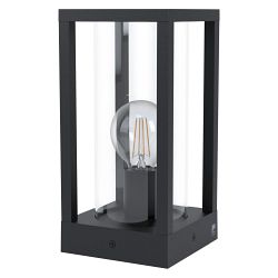 Cascinetta IP44 Black Steel Outdoor Box Post Light 98714