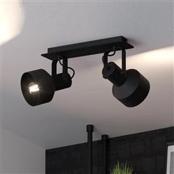 Casibare Black Steel Dual Ceiling Spotlight 99518