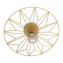 Castanuelo Gold Coloured Semi-Flush Ceiling Light 43443