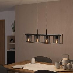 Catterick Black 4 Light Pendant 43773