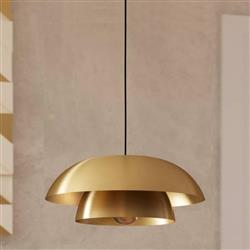 Cenciara Brushed Brass And Black Ceiling Pendant 900849