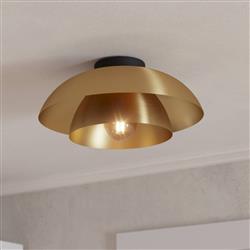 Cenciara Brushed Brass Flush Ceiling Fitting 900848