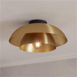 Cenciara Brushed Brass Flush Ceiling Fitting 900848