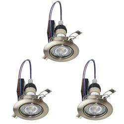 Peneto Pack of Three Recessed LED Spotlights