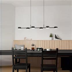 Clavellina LED Black And White Six Light Ceiling Pendant 900352